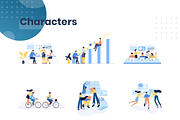 Teamwork Colorful Illustration Pack, an UI Kit Template by Graphicdunk (Thumbnail 3 of 5)