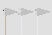 Pennant Flag Mockup, an Advertising Mockup by Permadi Creative (Thumbnail 3 of 5)