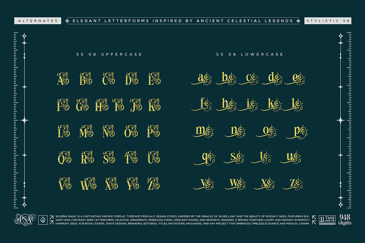 Silveria Magic Typeface, a Blackletter Font by alit design (Photo 16 of 17)
