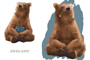 Bear . Teacher's Day, an Animal Illustration by sheincar (Thumbnail 2 of 4)
