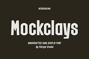Mockclays – Handcrafted Sans Display, a Sans Serif Font by Fikryal Studio (Thumbnail 1 of 15)
