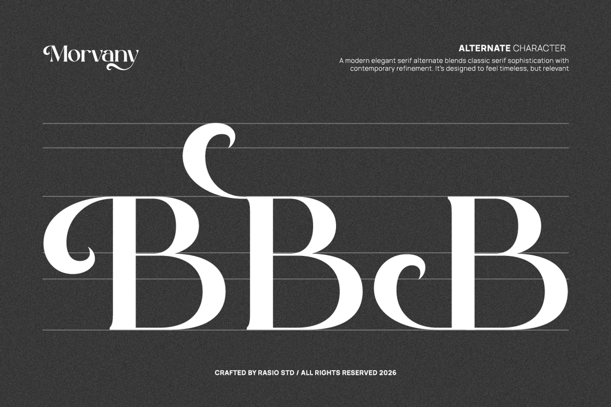 Morvany Modern Elegant Serif Font, a Serif Font by Rasio Studio (Photo 5 of 9)