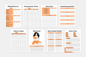 MOM'S Planner Bundle Template