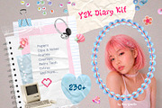 Y2K Diary Collage Kit, an Object Graphic by Eva Gentle (Thumbnail 1 of 13)