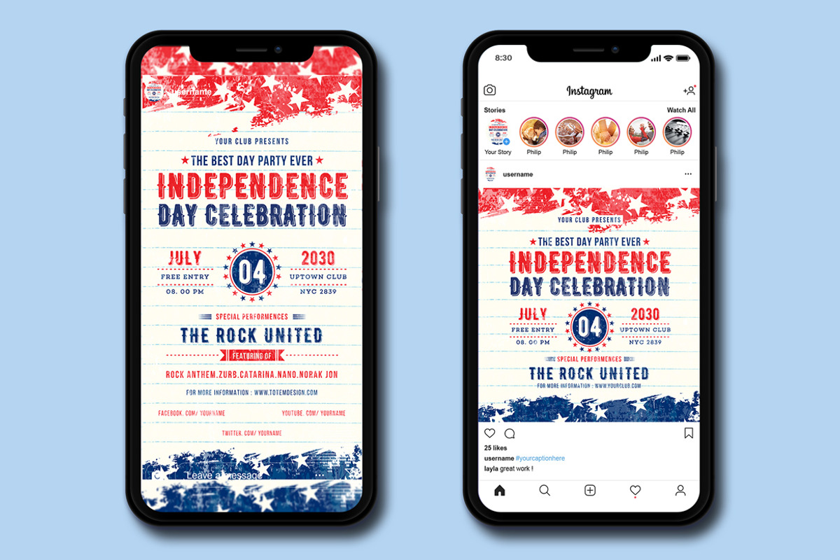 Independence Day Flyer Set, a Flyer Template by Totem Design Studio (Photo 5 of 5)