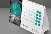 Desk Calendar 2027 (DC032-27), a Stationery Template by mikhailmorosin (Thumbnail 5 of 5)