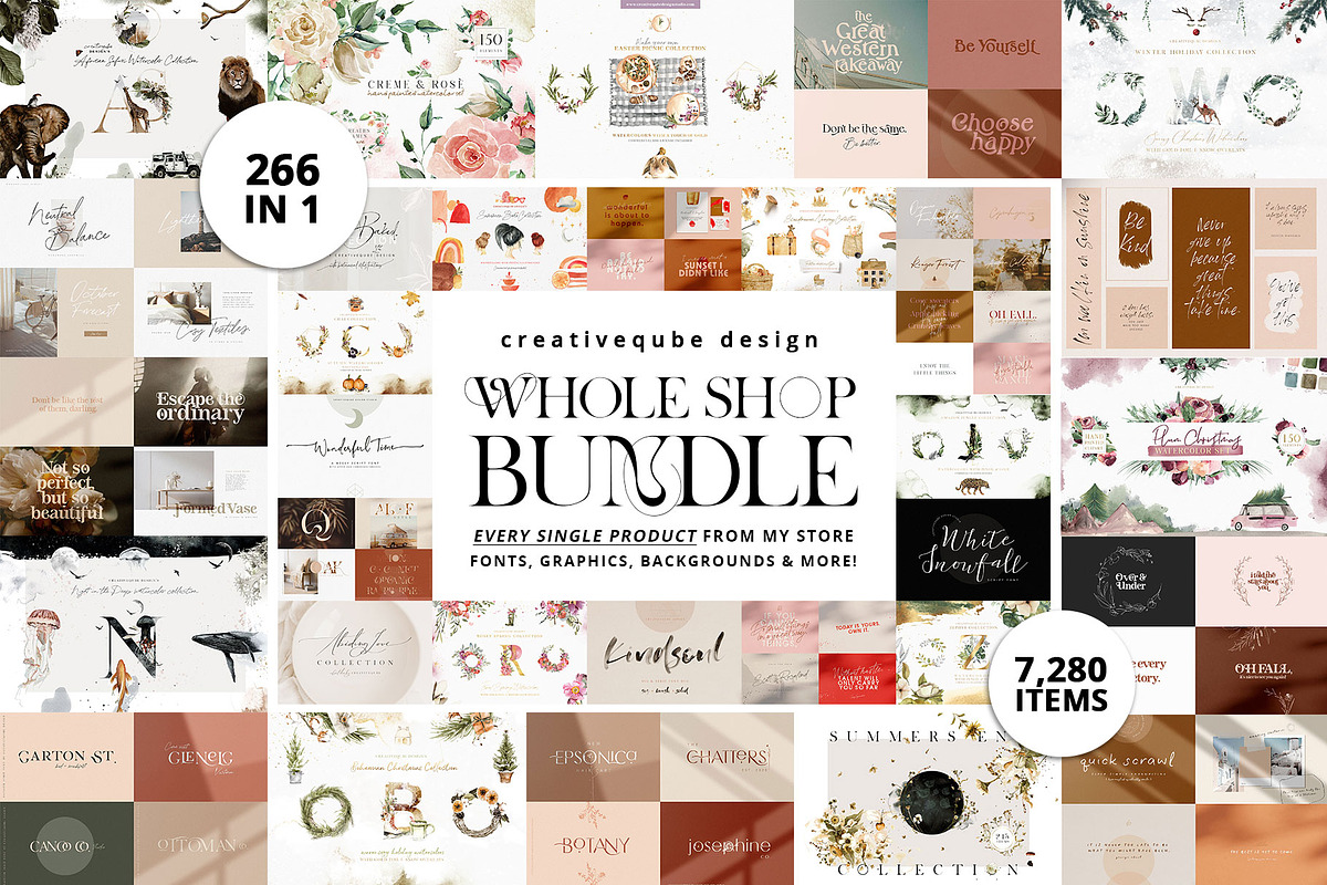 Whole Shop Bundle UPDATED, a Texture Illustration by Creativeqube Design (Photo 2 of 253)