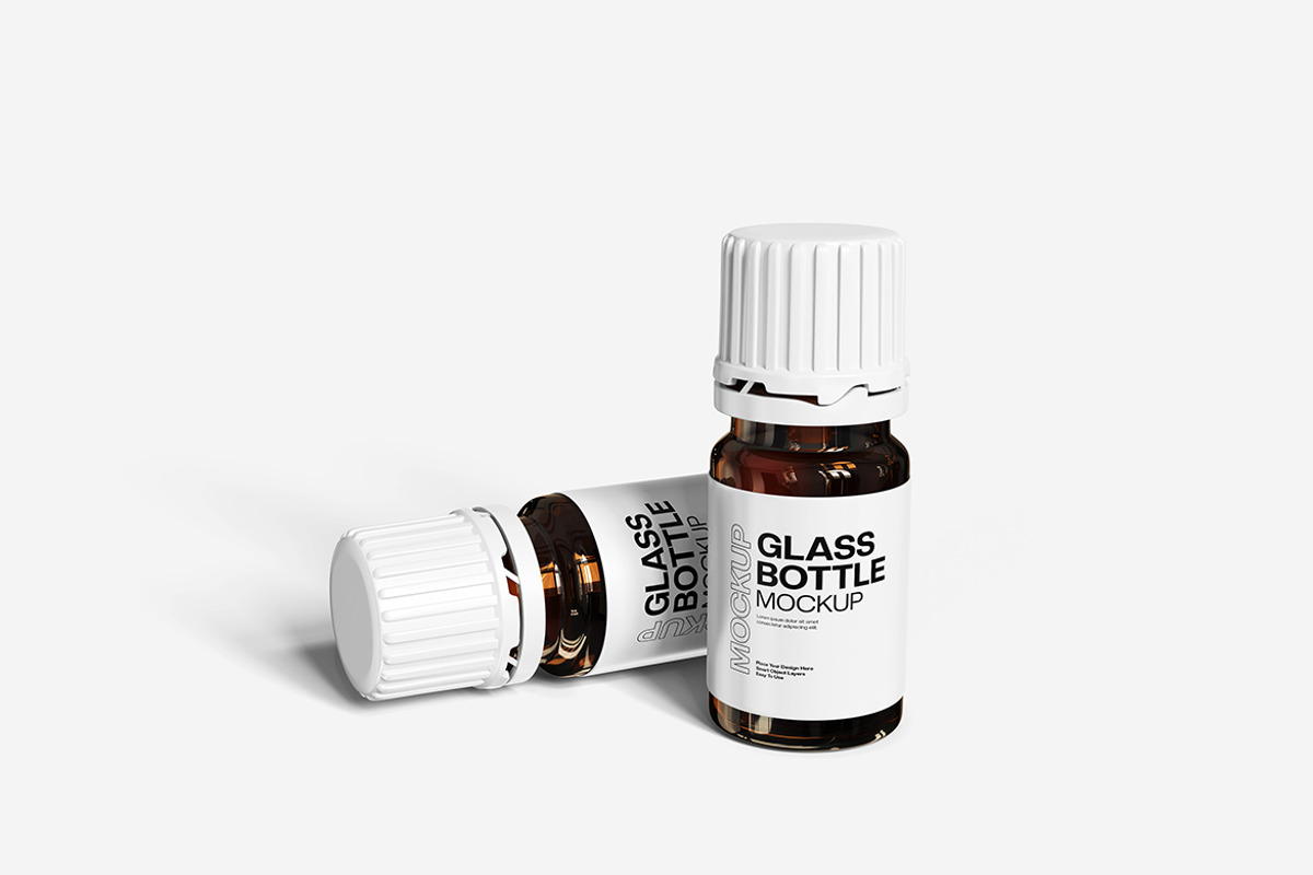 Glass Bottle Mockup, a Packaging Mockup by bimockup (Photo 3 of 6)