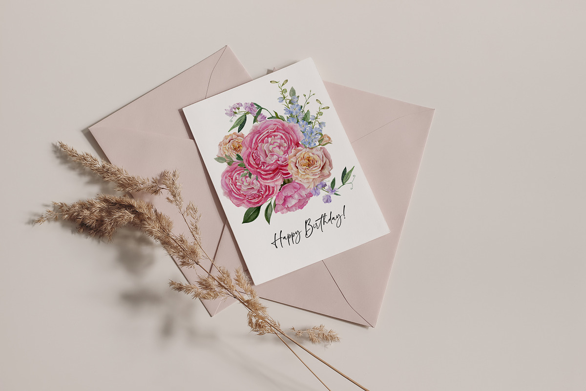 In Bloom Watercolor Florals, a Seasonal Illustration by Catch the Dream Art (Photo 4 of 14)