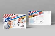Political Campaign Postcard Template, a Card Template by StockLayouts (Thumbnail 1 of 2)