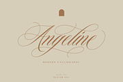 Angeline | Modern Calligraphy, a Script Font by Muntab_Art (Thumbnail 1 of 11)