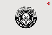 Badge or Emblem Logo for Save Nature, a Branding & Logo Template by C-Kav (Thumbnail 4 of 5)
