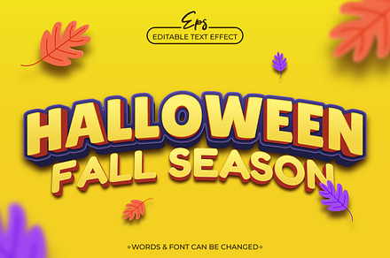 Halloween Fall Season Text Effect