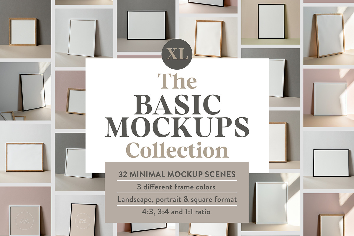 XL Basic Mockups Collection, a Household Mockup by Mareike Böhmer