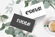 Round Hand Drawn Display liquid Font, a Sans Serif Font by Happy Letters (Thumbnail 3 of 12)