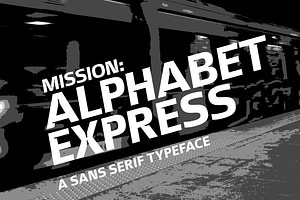 Alphabet Express Sans Serif Typeface