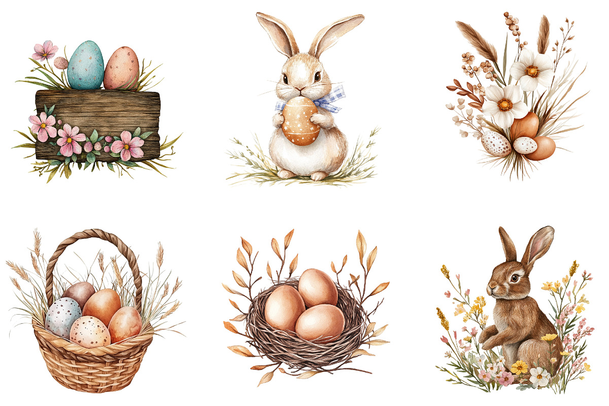 Boho Country Brown Easter, an Illustration by Designking (Photo 5 of 5)