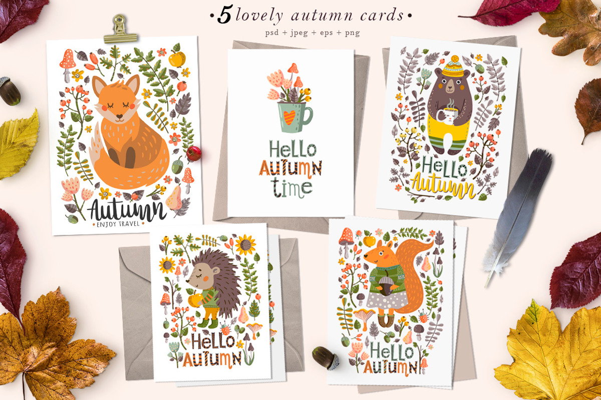 Autumn time collection, a Decorative Illustration by Wenona (Photo 5 of 8)