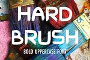  Hard Brush - bold uppercase font, a Font by Gennadi Digital Studio (Thumbnail 1 of 8)