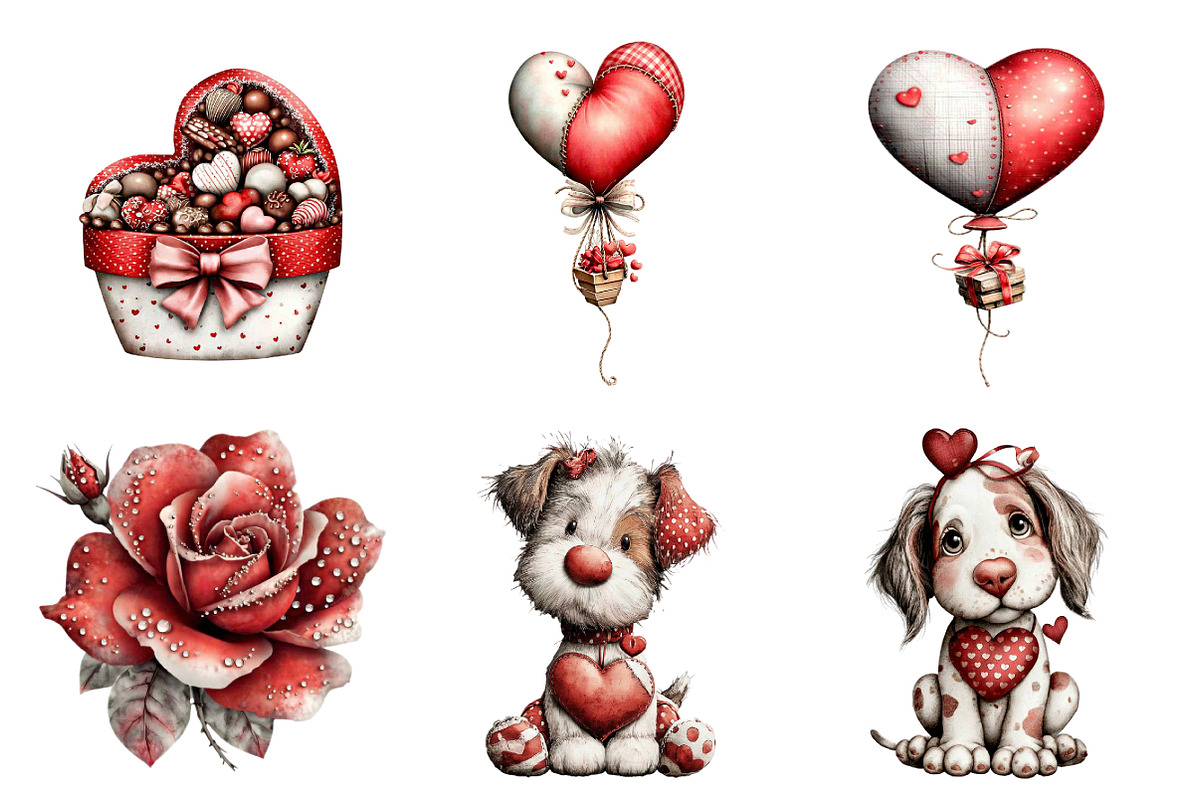 Valentine's Clipart, an Illustration by Design Market (Photo 2 of 5)