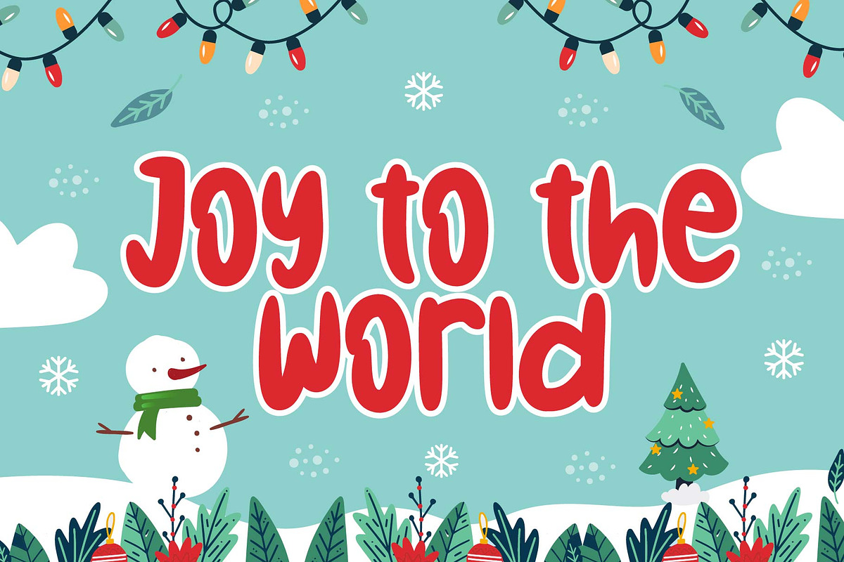 Christmas Holiday Font, a Handwritten Font by KengGraphic (Photo 3 of 11)