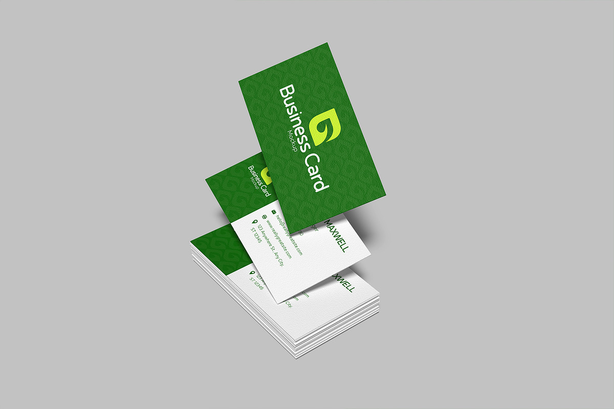 Business Card Mockup, an Advertising Mockup by Bangdastudio (Photo 2 of 5)