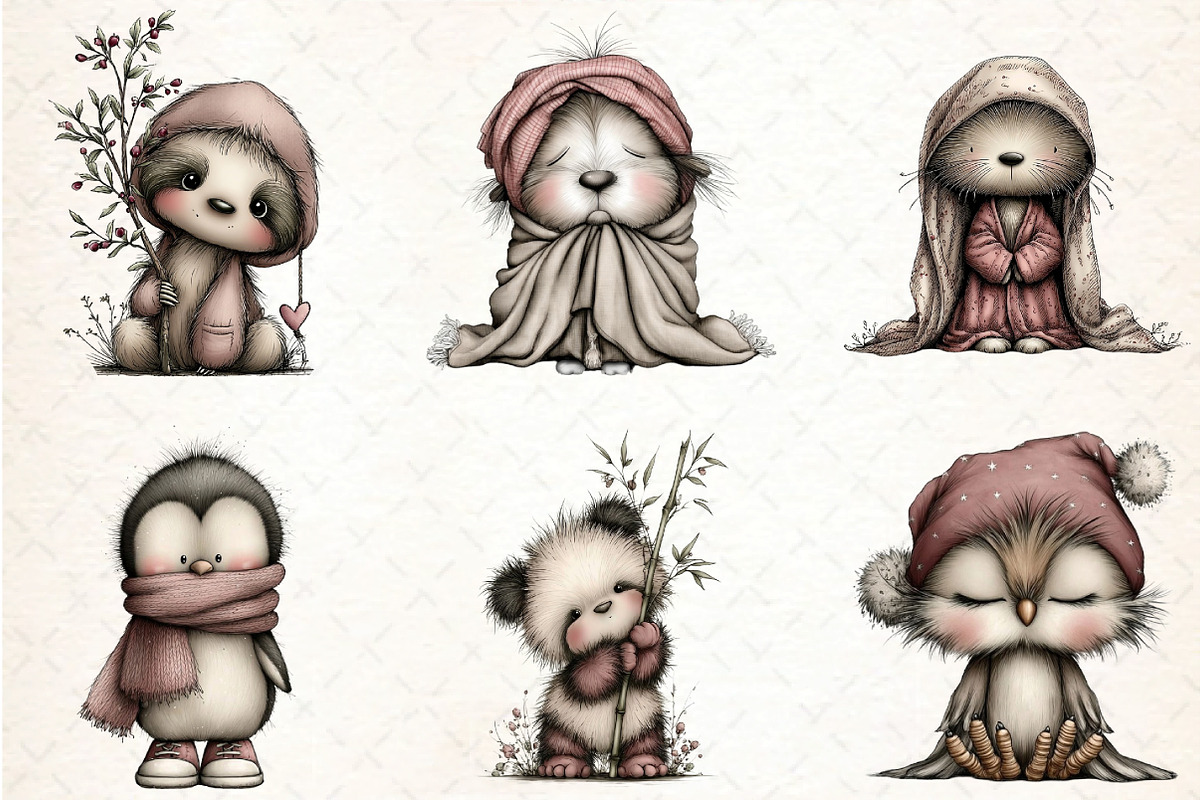 Whimsical Baby Animal Watercolor, an Illustration by DreamCafeArt (Photo 4 of 8)