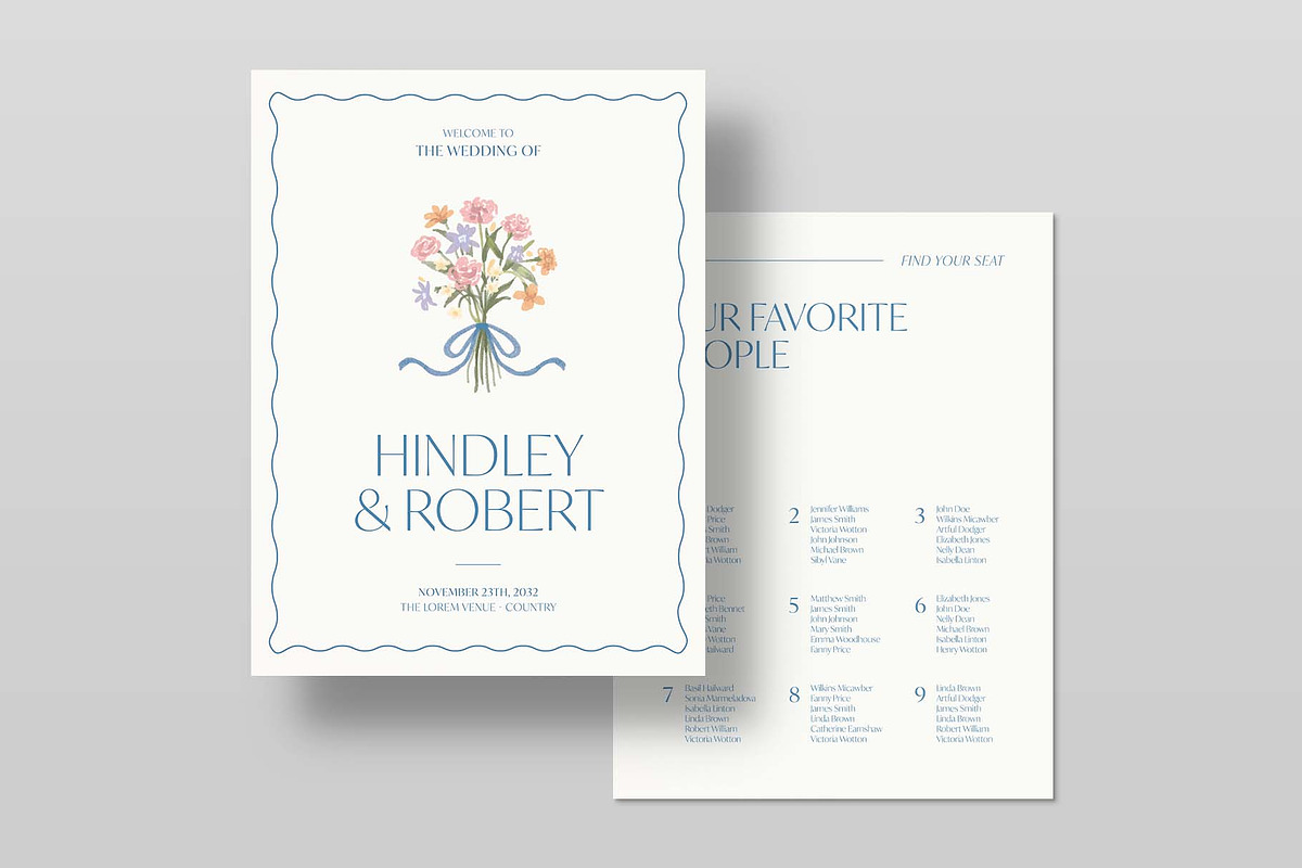 Wedding Welcome Sign & Seating Chart, a Poster Template by BrandPacks (Photo 3 of 5)