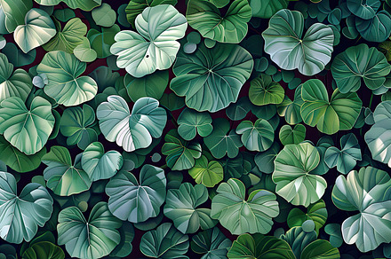 Lush Green Foliage Background, Gener, a Photo by LOGOCREATIVE