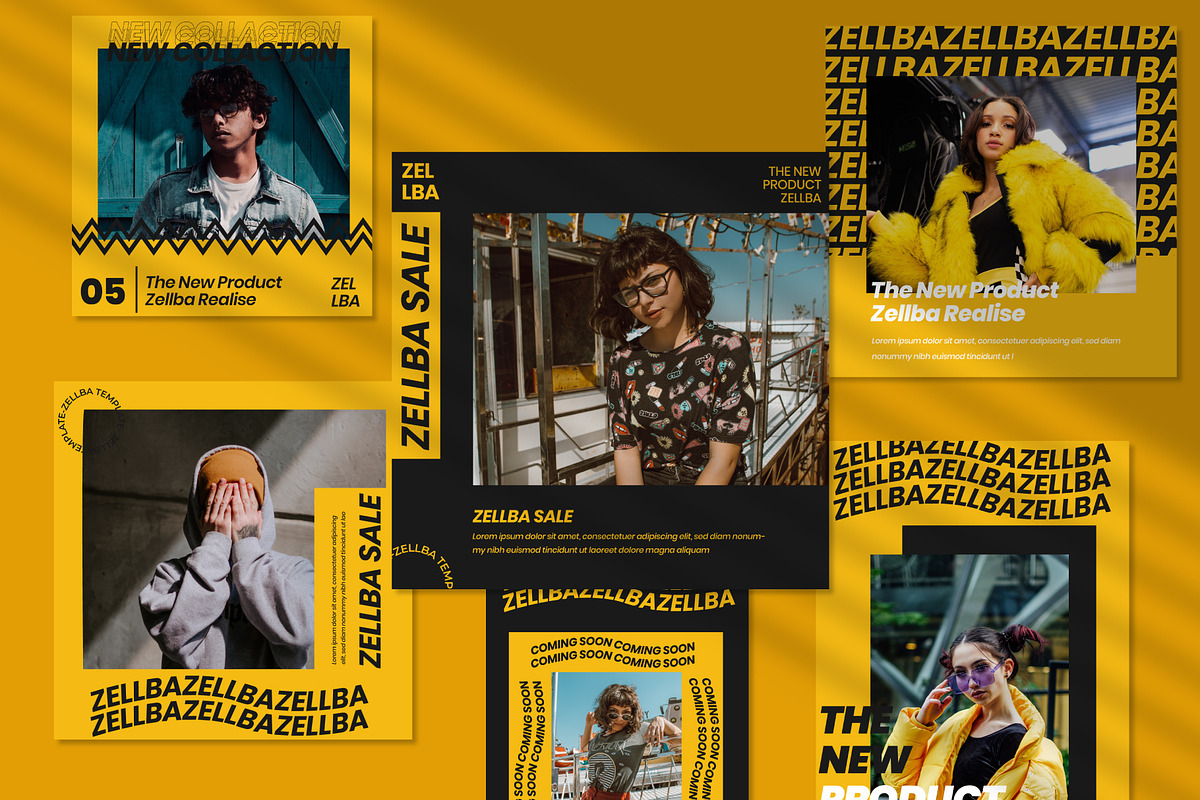 Zellba Urban Instagram Template, a Social Media Template by Compaq_Creative (Photo 2 of 10)