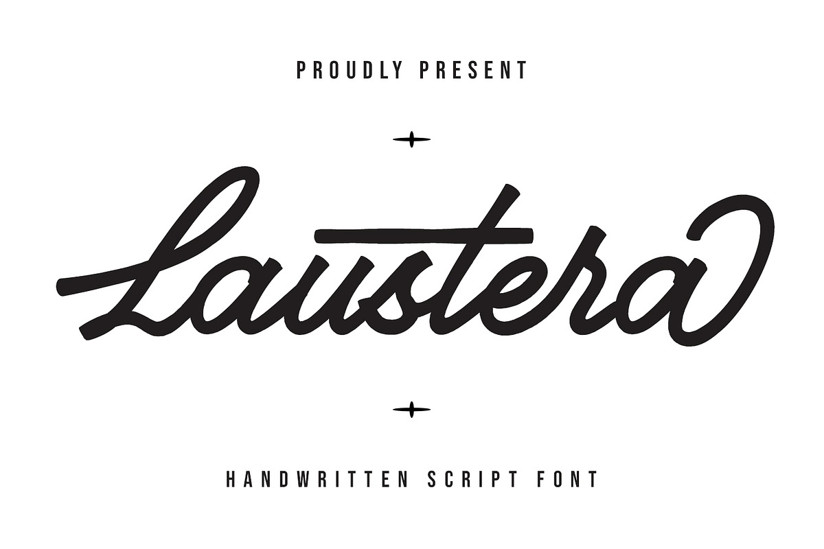 Laustera Script Font, a Script Font by Maulana Creative (Photo 1 of 7)