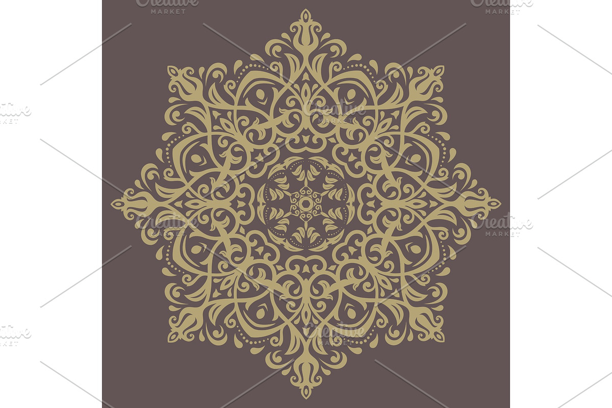 Floral Vector Abstract Pattern, a Decorative Illustration by FineArtStudio (Photo 1 of 3)