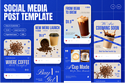 Coffee Shop Instagram Post, a Social Media Template by Annora Studio (Thumbnail 1 of 6)