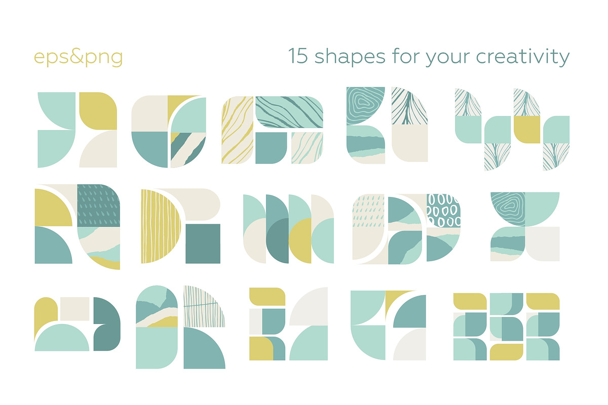 Vintage geometry patterns collection, a Pattern Graphic by lisa_kalev (Photo 14 of 14)