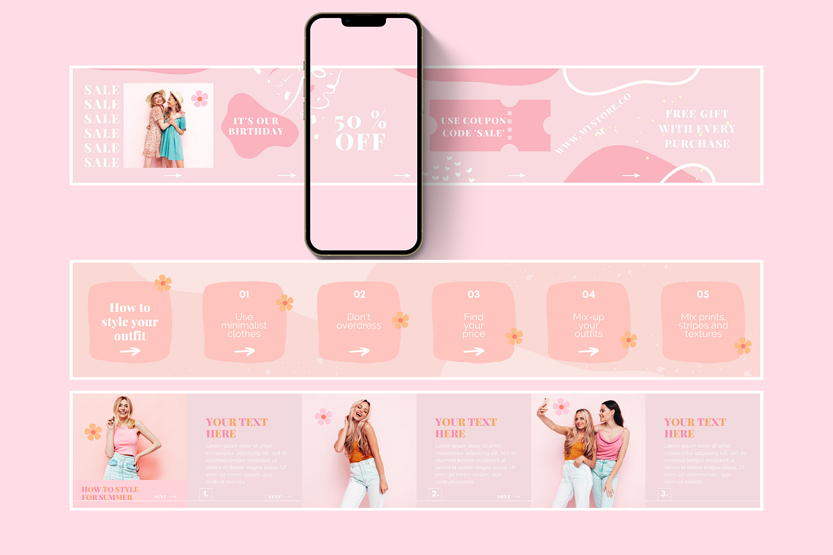 Pastel Instagram Carousel Templates, a Social Media Template by SunshineStudioBoutique (Photo 5 of 10)