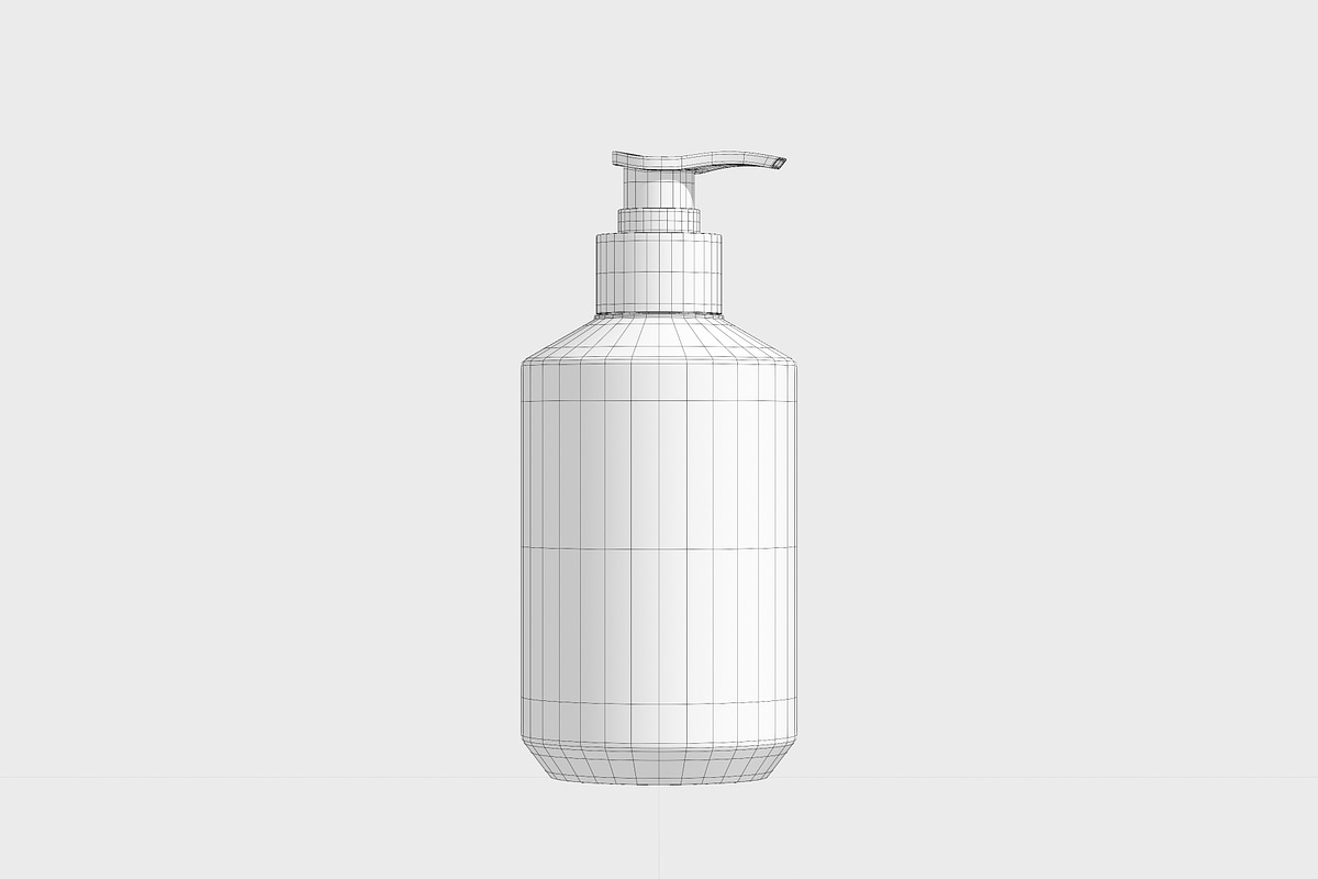 Spray Pump Bottle 3D Model, an Object 3D Model by Akebareee (Photo 2 of 7)