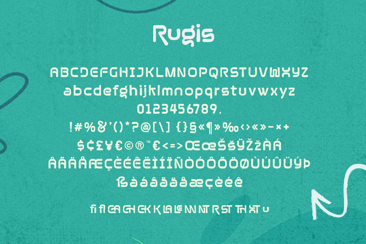 Rugis Typeface, a Sans Serif Font by Grontype (Photo 8 of 8)
