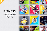 Fitness Social Media Kit, a Social Media Template by Jaisivakumar (Thumbnail 1 of 12)