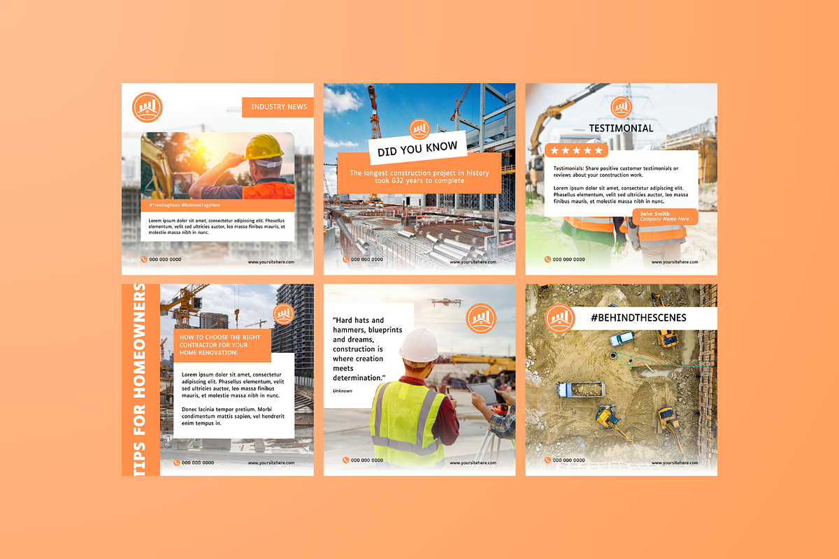 Construction Social Media, a Social Media Template by Sincerely Media (Photo 7 of 9)