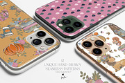 Fall Woodland Clipart & Patterns Kit, a Seasonal Illustration by KaramfilaS (Thumbnail 10 of 25)