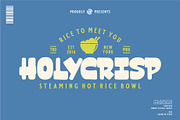HOLYCRISP – GROOVY PLAYFULL DISPLAY, a Sans Serif Font by Havinkpen (Thumbnail 1 of 16)