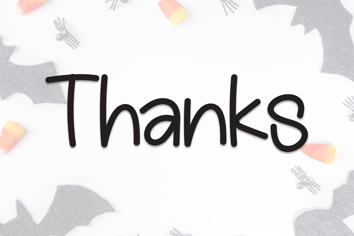 Simple Halloween | Script Font, a Script Font by Scratchones (Photo 8 of 8)