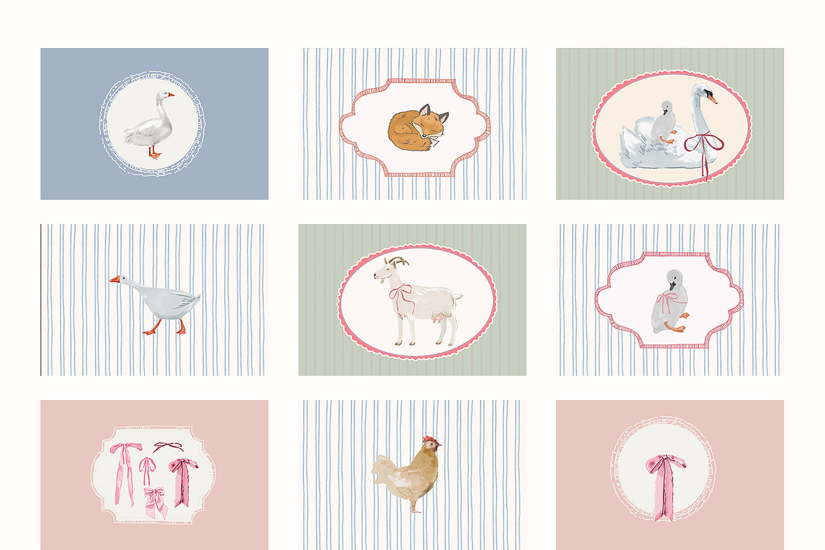 Vintage Nursery Prints Bundle - 140, a Background Graphic by Artemsky (Photo 16 of 17)