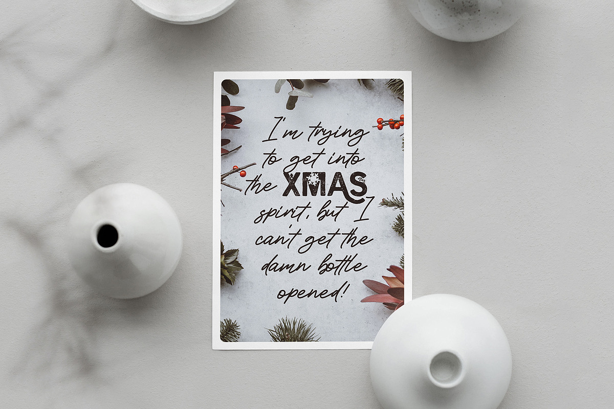 Holiday Galore - Hand-Drawn Font Duo, a Sans Serif Font by SilverStag Type Foundry (Photo 11 of 39)