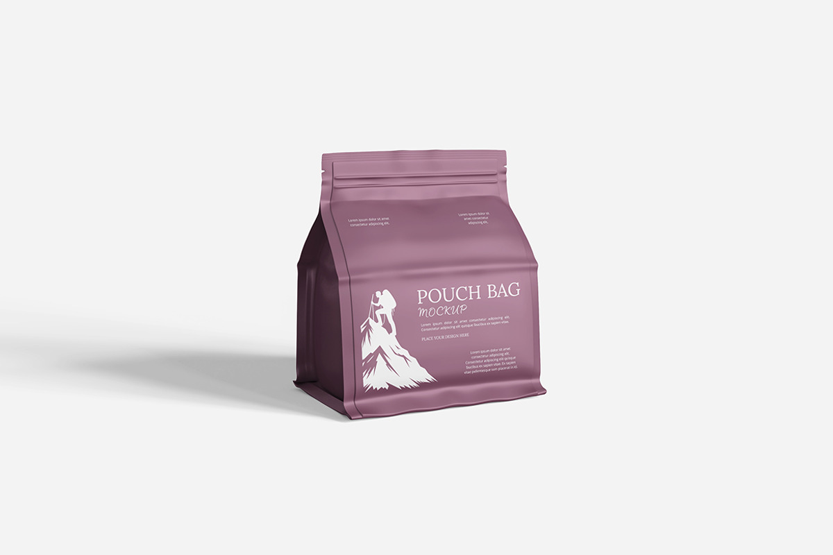 Pouch Bag Mockup, a Packaging Mockup by Indah (Photo 3 of 6)
