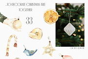 Watercolor Christmas is...clipart., a Seasonal Illustration by ArtMaslyana (Thumbnail 3 of 7)