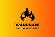 Fire Crab Simple Modern Logo, a Branding & Logo Template by Pray Art Design Studio (Thumbnail 2 of 2)