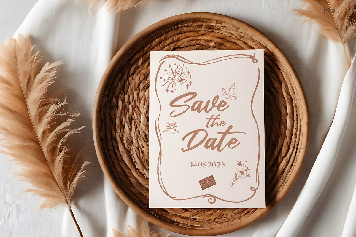 Hand Drawn Wedding Clipart Bundle, an Illustration by ollalya (Photo 10 of 10)