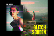 Glitch Screen Poster Effect, a Layer Style Add-On by Design Squad (Thumbnail 1 of 3)