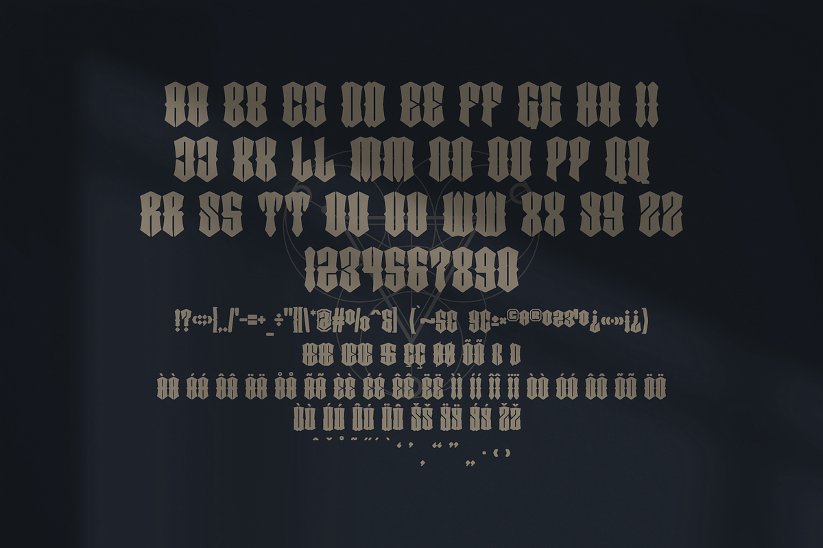 Mistica, a Blackletter Font by Linecreative (Photo 8 of 8)